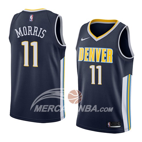 Maglia NBA Denver Nuggets Monte Morris Icon 2018 Blu